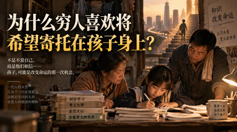 某社群精品文章：为什么穷人喜欢将希望寄托在孩子身上？-翌晨科技网