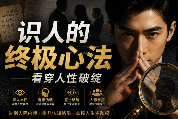 付费文章：识人的终极心法——看穿人性破绽-翌晨科技网