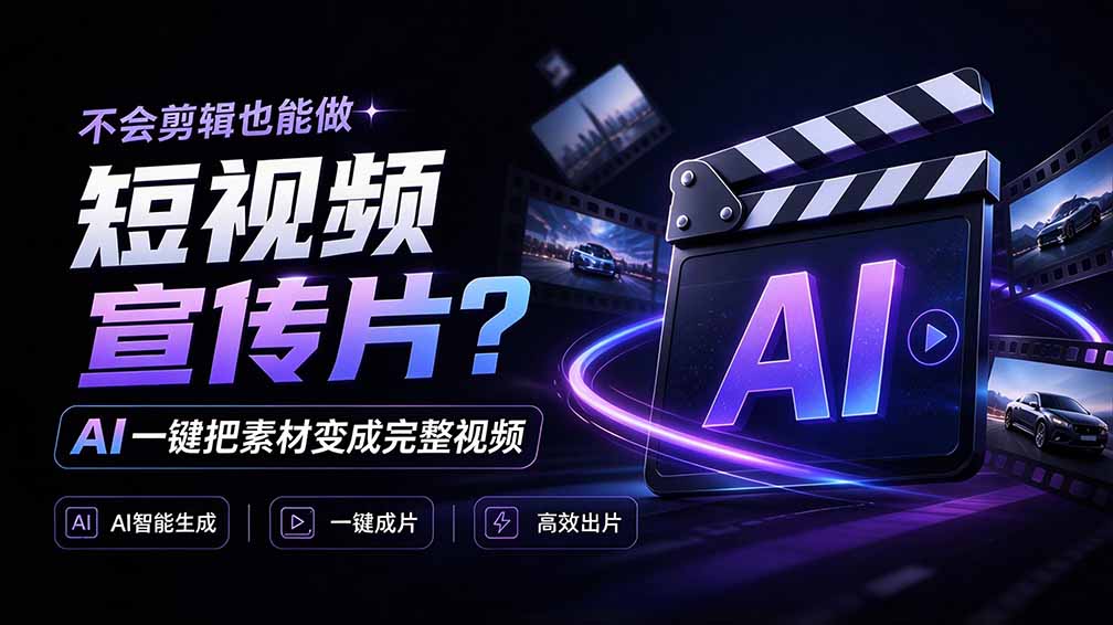 （21150期）我跪下来了！不会剪辑也能做短视频宣传片？ AI 一键把素材变成完整视频，真是神奇，OpenFilm 超省事-翌晨科技网