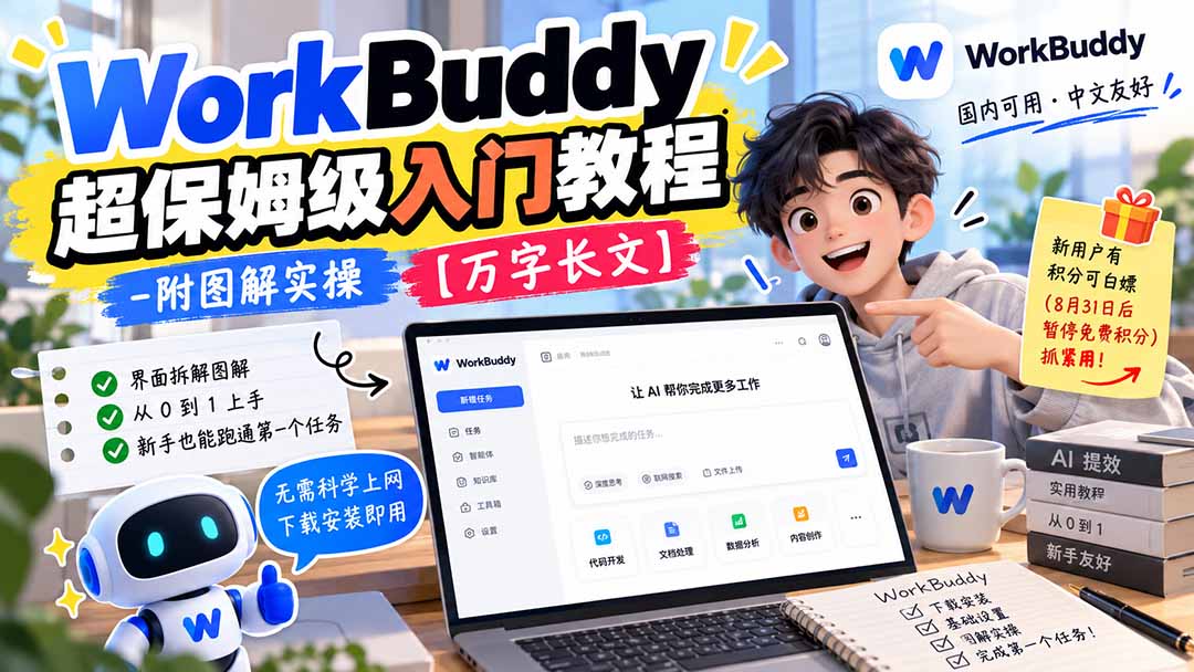 （20882期）WorkBuddy 超保姆级入门教程-附图解实操 【万字长文】-翌晨科技网