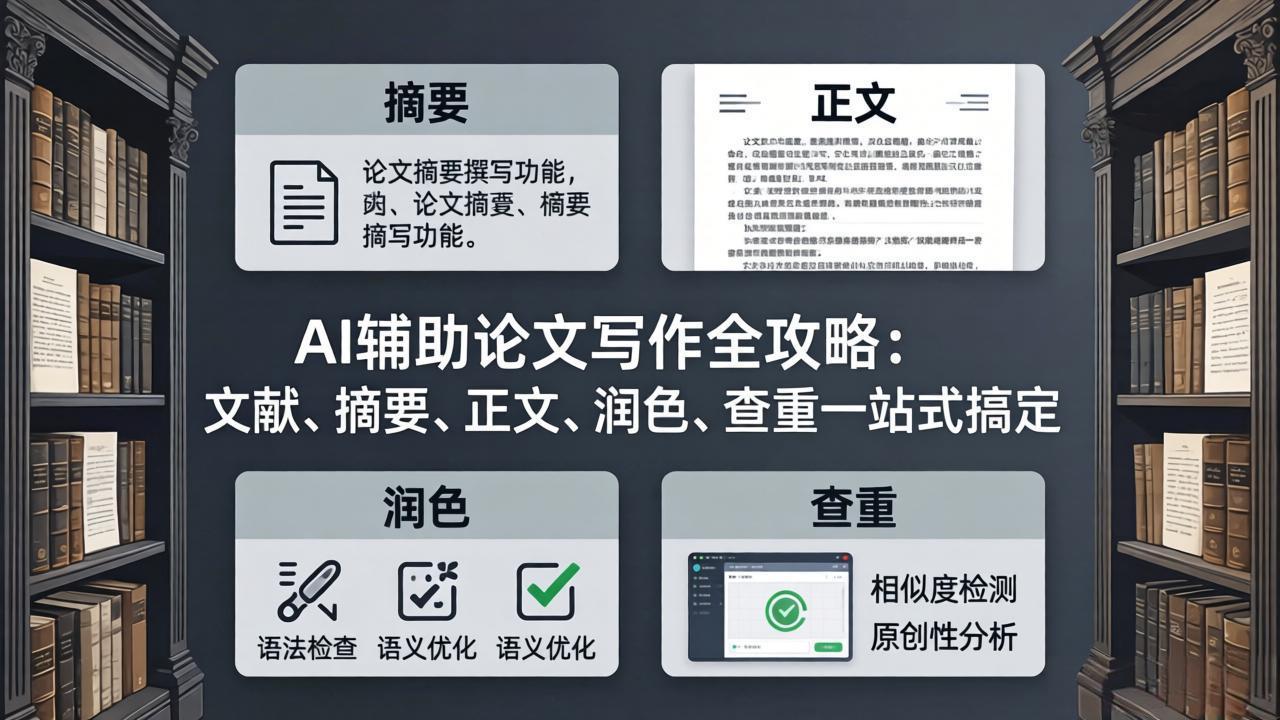 （17970期）AI辅助论文写作全攻略：文献、摘要、正文、润色、查重一站式搞定-翌晨科技网