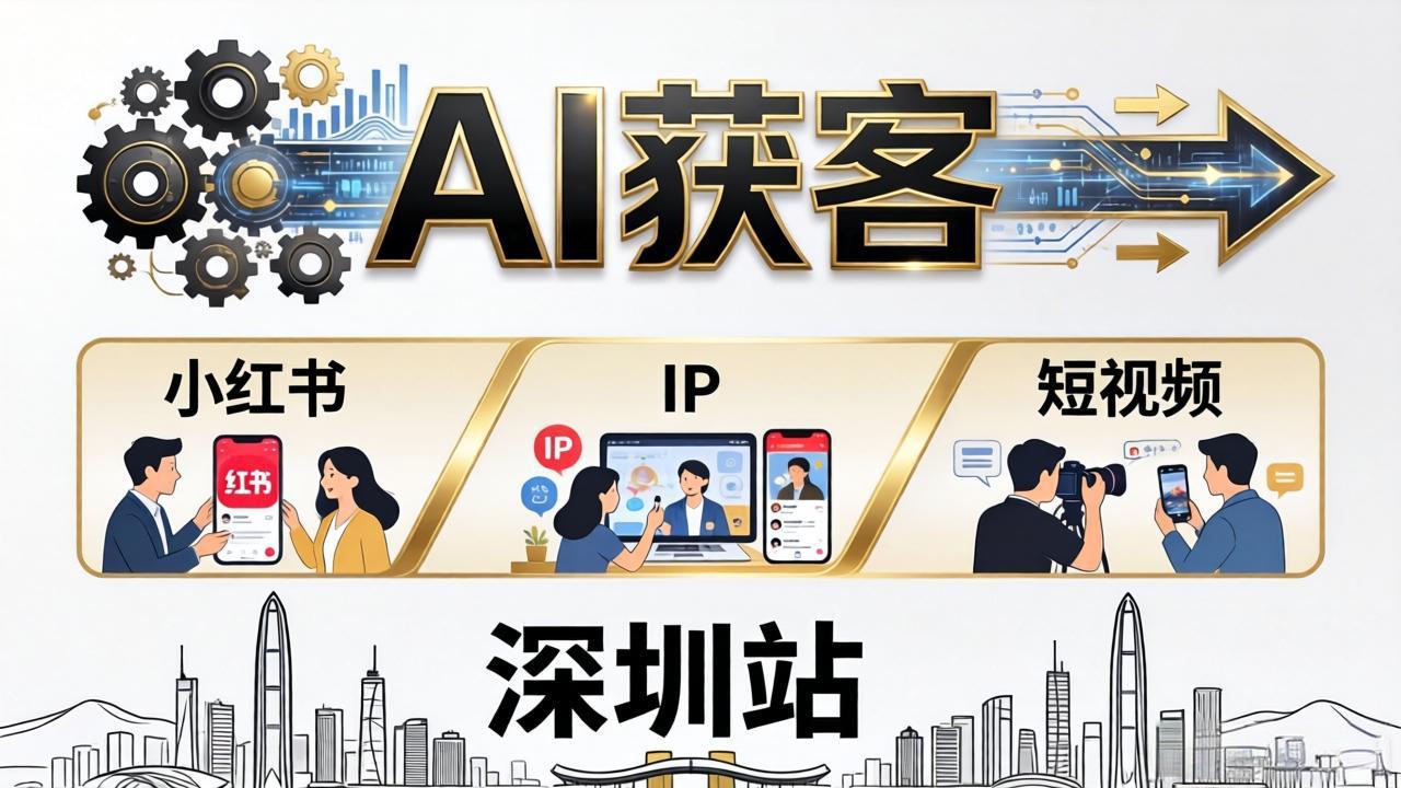 （18226期）2026AI获客大课深圳站：4月17日-19日3天2夜拆透小红书+IP+短视频，老板操盘手必来-翌晨科技网
