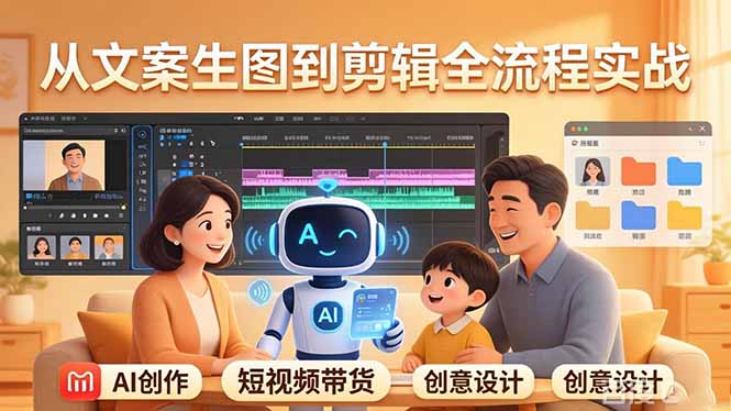 （17916期）原创 AI 剧情短视频带货：AI+家庭剧情+带货广告，从文案生图到剪辑全流程实战-翌晨科技网