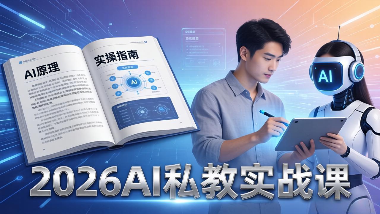 （17899期）2026AI私教实战课：从AI原理到全场景实操，零基础学会用AI提效+单人单干创业-翌晨科技网