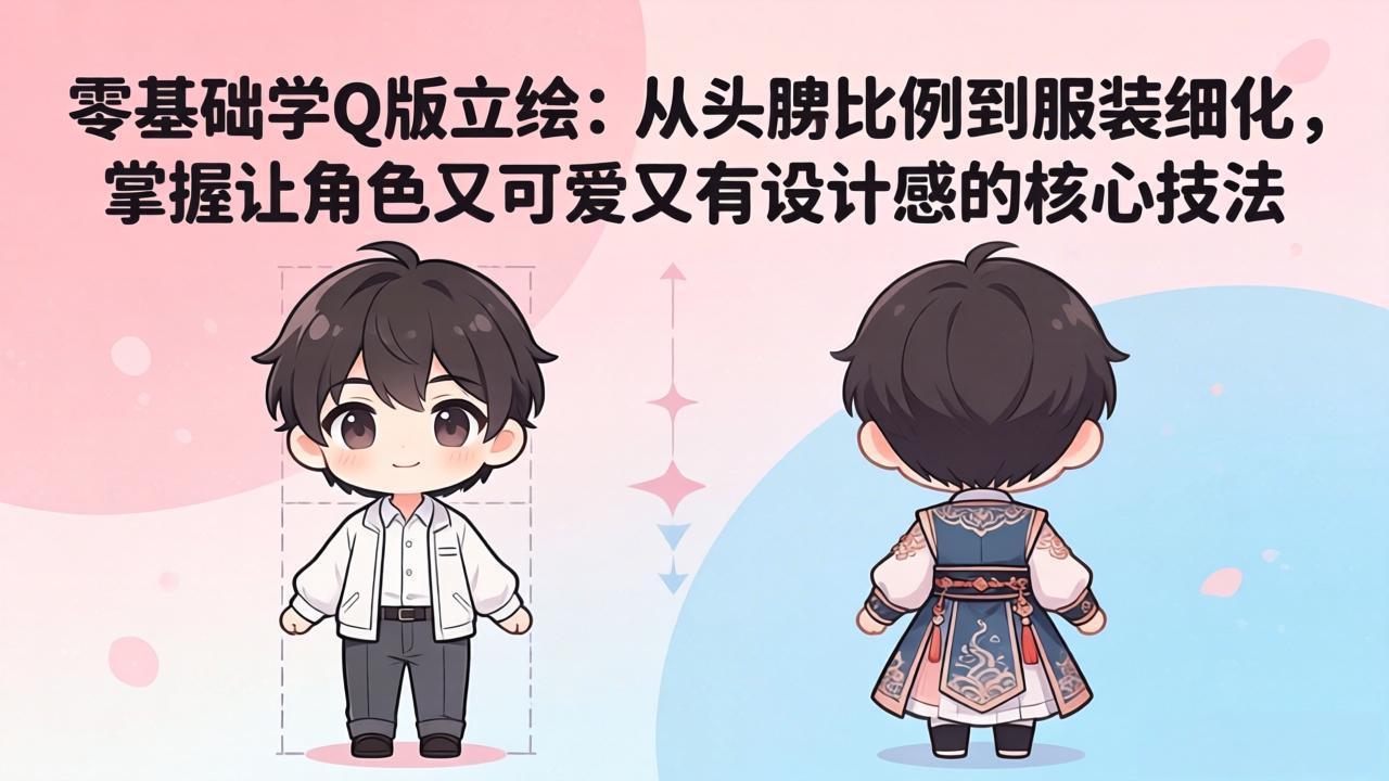 （18036期）零基础学Q版立绘：从头身比例到服装细化，掌握让角色又可爱又有设计感的核心技法-翌晨科技网