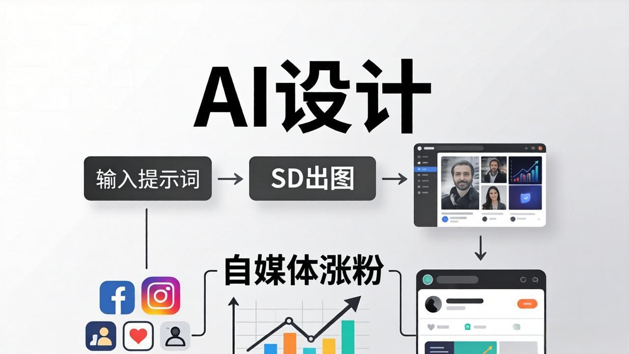 （18136期）人人都是AI设计师：SD出图+自媒体涨粉一站教学，告别图文素材焦虑，AI设计让你轻松避开内卷-翌晨科技网