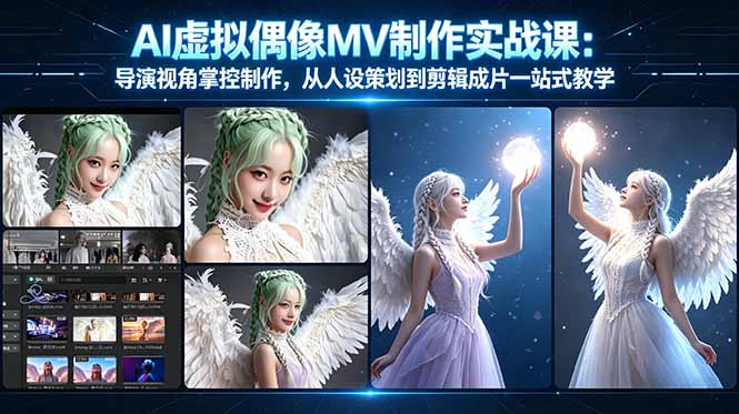 （17962期）AI虚拟偶像MV制作实战教学：导演视角掌控制作，从人设策划到剪辑成片一站式教学-翌晨科技网