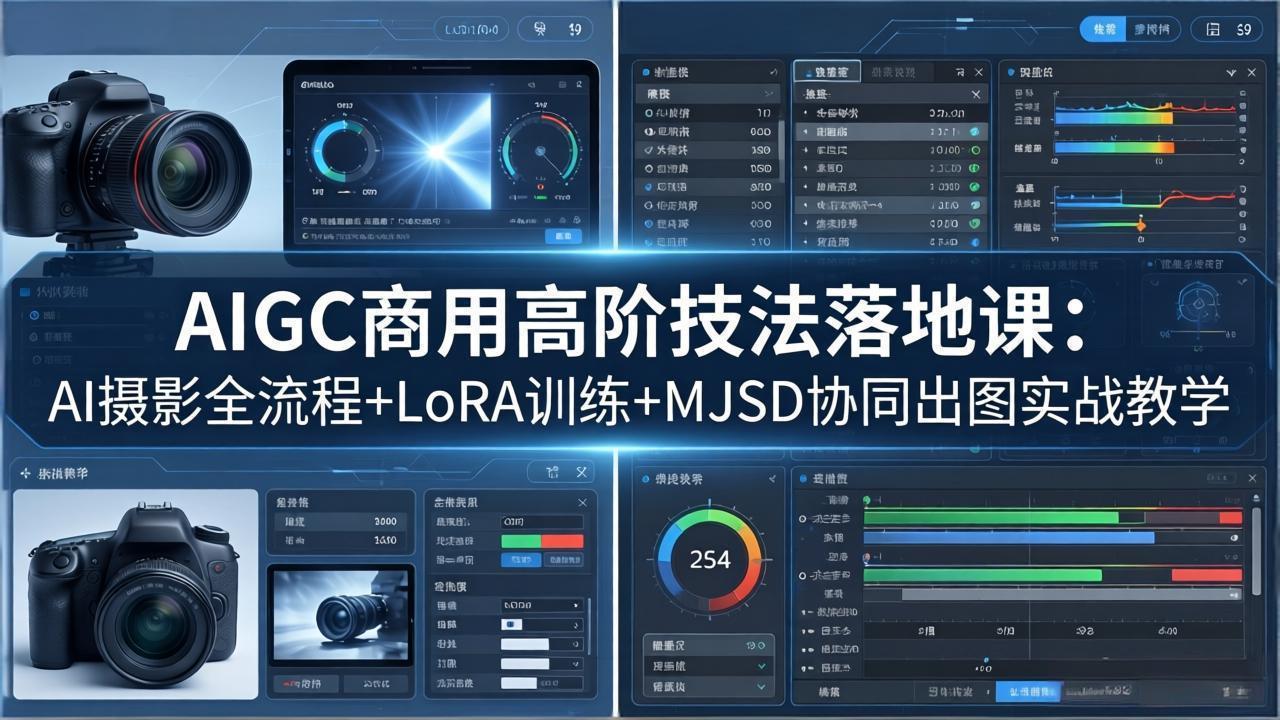 (18254期)AIGC商用高阶技法落地课:AI摄影全流程+LoRA训练+MJSD协同出图实战教学-翌晨科技网