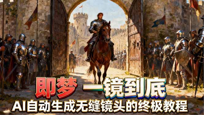 （18241期）即梦AI一镜到底终极教程，智能补帧+运镜技巧，AI自动生成无缝丝滑长镜头高效出片-翌晨科技网