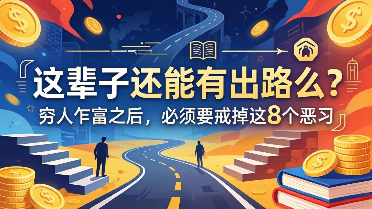 （18214期）关于人生两篇付费文章【这辈子还能有出路么？】【穷人乍富之后，必须要戒掉这8个恶习】-翌晨科技网