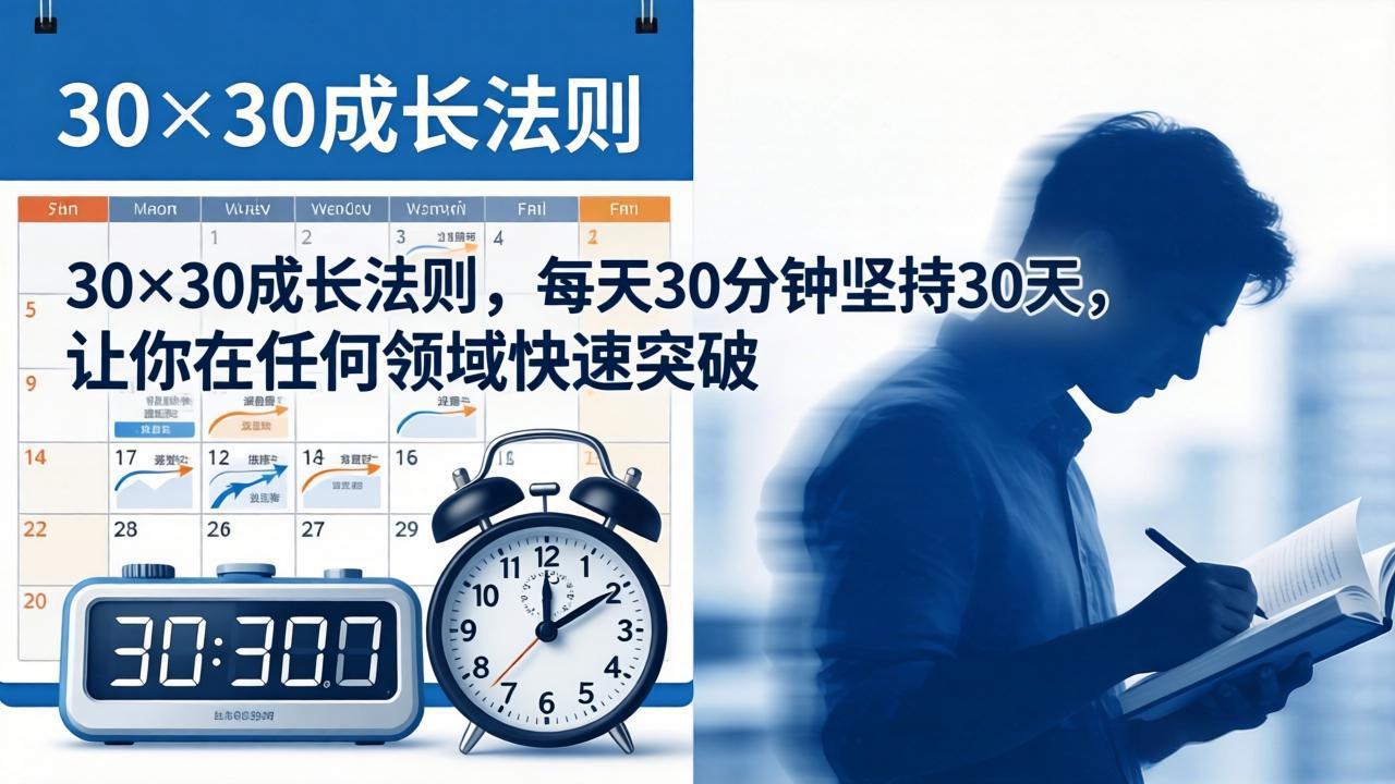 （18057期）付费文章：30×30成长法则，每天30分钟坚持30天，让你在任何领域快速突破-翌晨科技网