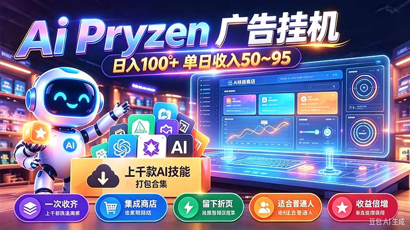 （21241期）Pyrzen广告挂机， 全自动挂机风口项目， 单日50-95/天 虽然不是很暴力但是很稳-翌晨科技网