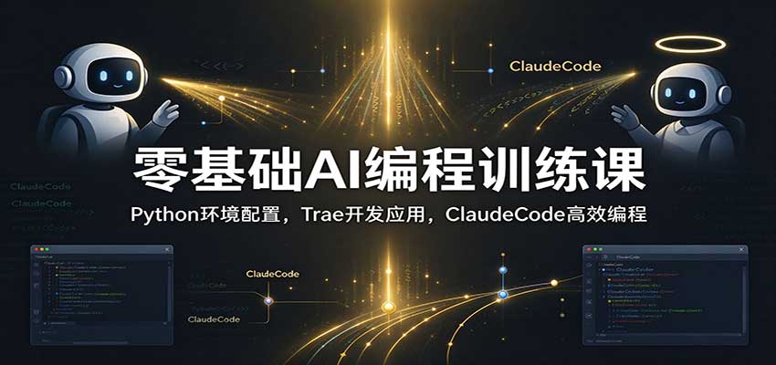 零基础AI编程训练课：Python环境配置，Trae开发应用，ClaudeCode高效编程-翌晨科技网