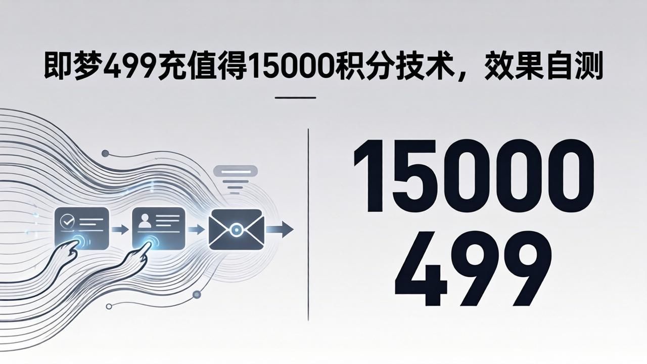 （18093期）即梦499充值得15000积分技术，效果自测-翌晨科技网