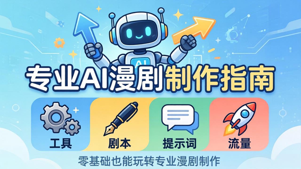 （18190期）专业AI漫剧制作指南：工具+剧本+提示词+流量全流程，零基础也能玩转专业漫剧制作-翌晨科技网