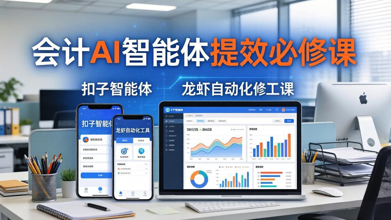 （18151期）财务会计AI智能体提效必修课：扣子智能体+龙虾自动化+报表分析，一站式提升财务工作效率-翌晨科技网