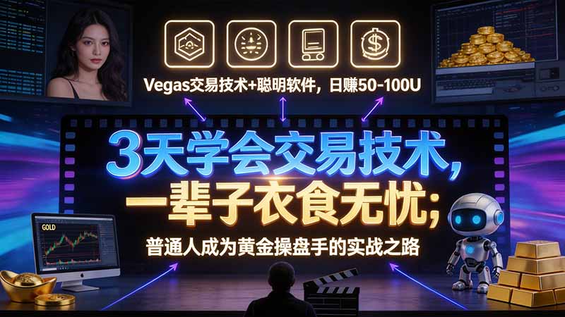 （21214期）3 天学会 顺势而为交易系统，趋势看得懂、下单有依据：软件自动帮你盯盘，新手也能稳定复利-翌晨科技网