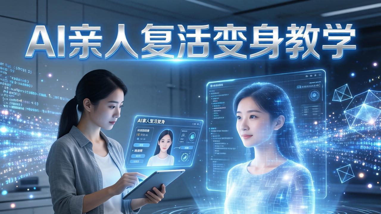 （17940期）AI亲人复活变身教学，最近超级火爆的项目，涨粉超级快，私域引流代做服务，收徒等-翌晨科技网