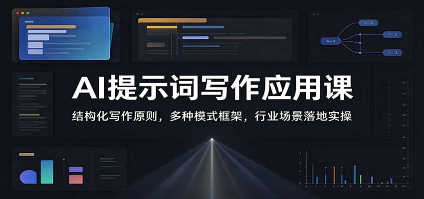 AI提示词写作应用课：结构化写作原则，多种模式框架，行业场景落地实操-翌晨科技网