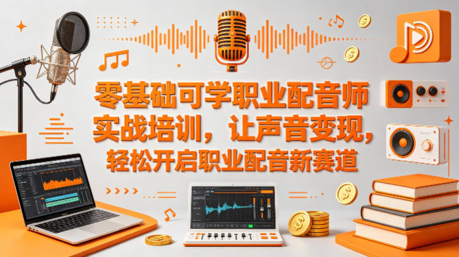 零基础可学职业配音师实战培训，让声音变现，轻松开启职业配音新赛道-翌晨科技网