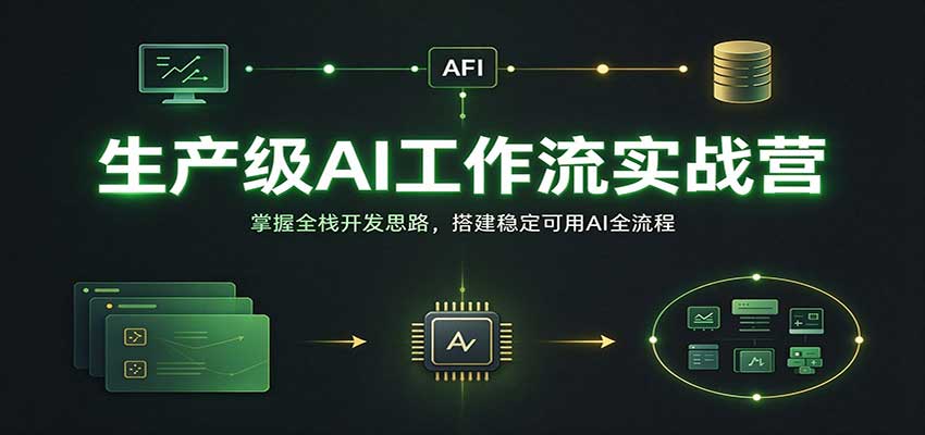 生产级AI工作流实战营：掌握全栈开发思路，搭建稳定可用AI全流程-翌晨科技网