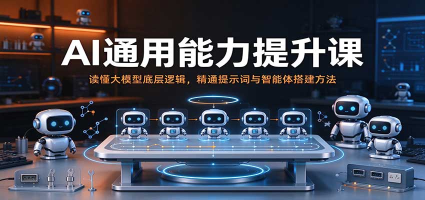 AI通用能力提升课：读懂大模型底层逻辑，精通提示词与智能体搭建方法-翌晨科技网