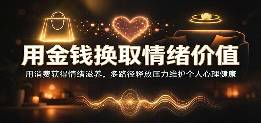 用金钱换取情绪价值：用消费获得情绪滋养，多路径释放压力维护个人心理健康-翌晨科技网