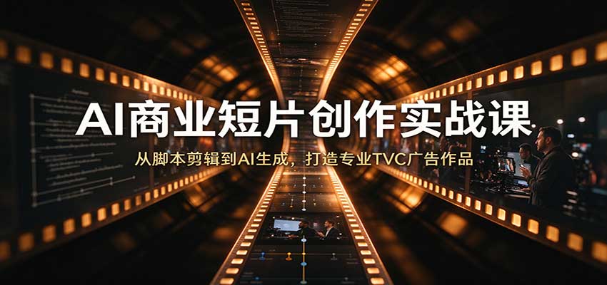 AI商业短片创作实战课：从脚本剪辑到AI生成，打造专业TVC广告作品-翌晨科技网