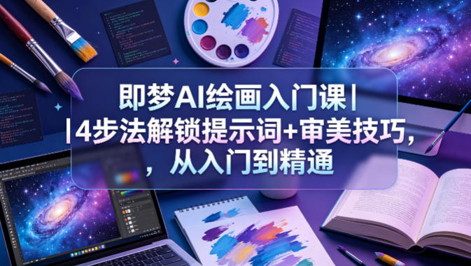 即梦AI绘画入门课｜4步法解锁提示词+审美技巧，从入门到精通-翌晨科技网
