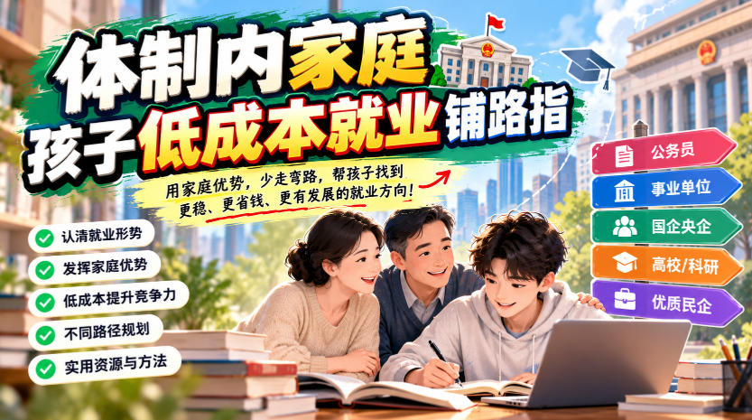 某公众号付费文章：体制内家庭，孩子低成本就业铺路指-翌晨科技网