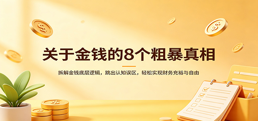 关于金钱的8个粗暴真相：拆解金钱底层逻辑，跳出认知误区，轻松实现财务充裕与自由-翌晨科技网