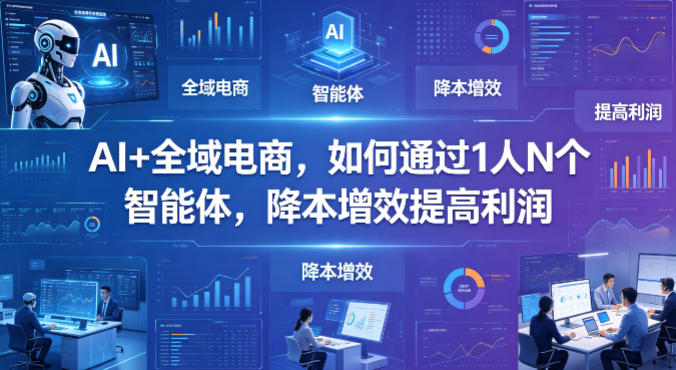 AI+全域电商，如何通过1人N个智能体，降本增效提高利润-翌晨科技网