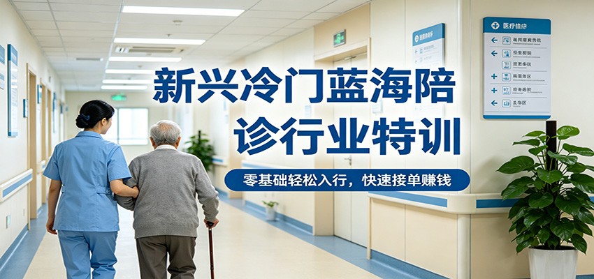 新兴冷门蓝海陪诊行业特训，零基础轻松入行，快速接单赚钱-翌晨科技网