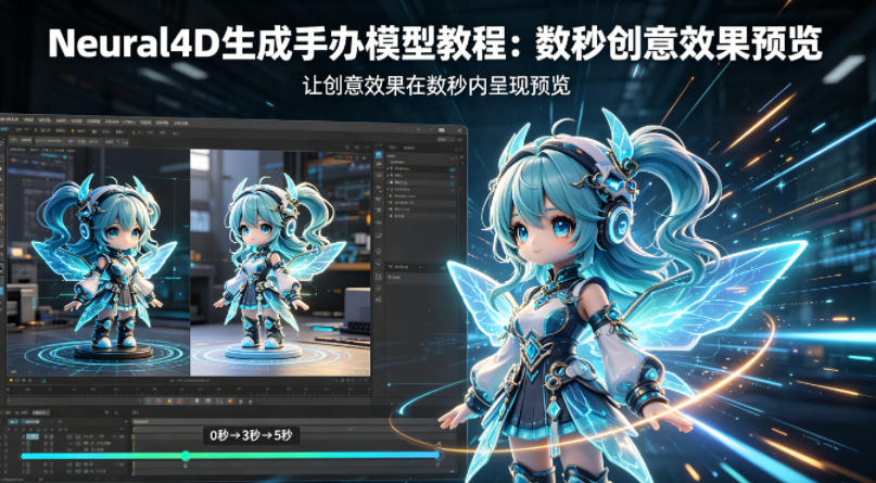 Neural4D生成手办模型教程,让创意效果在数秒内呈现预览-翌晨科技网