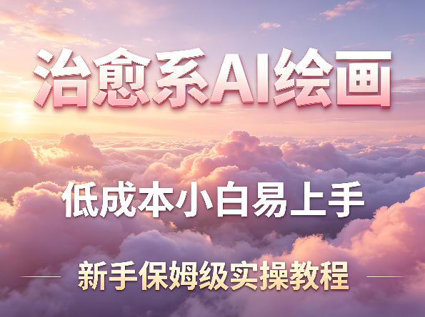治愈系AI绘画提示词项目，低成本小白易上手，每天10分钟，新手保姆级实操教程-翌晨科技网