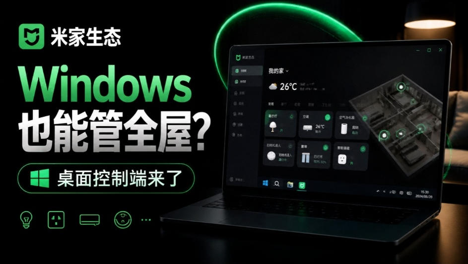 Windows电脑也能管全屋？这下真省心，米家生态桌面控制端来了，Github最新开源，MiHome-Windows-翌晨科技网
