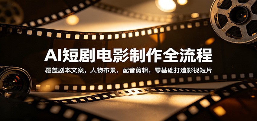 AI短剧电影制作全流程：覆盖剧本文案，人物布景，配音剪辑，零基础打造影视短片-翌晨科技网