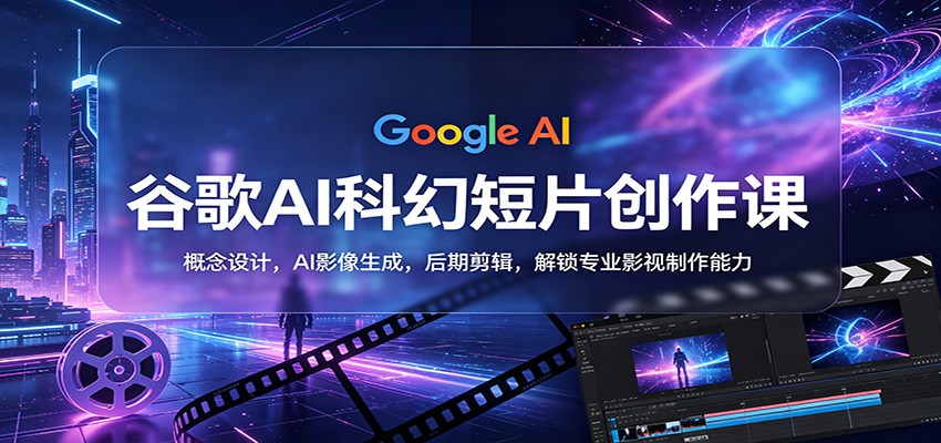 谷歌AI科幻短片创作课：概念设计，AI影像生成，后期剪辑，解锁专业影视制作能力-翌晨科技网