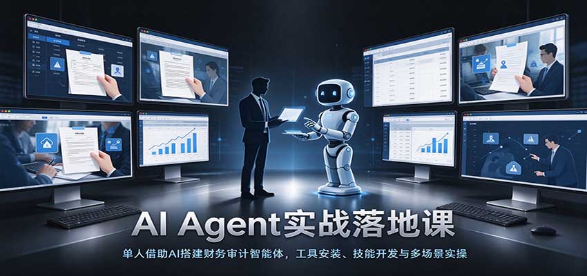 AI Agent实战落地课：单人借助AI搭建财务审计智能体，工具安装、技能开发与多场景实操-翌晨科技网