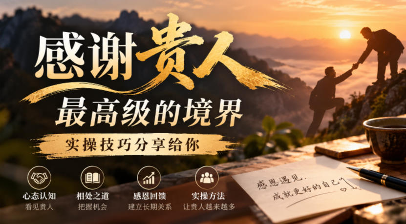 某公众号付费文章：感谢贵人最高级的境界，实操技巧分享给你-翌晨科技网