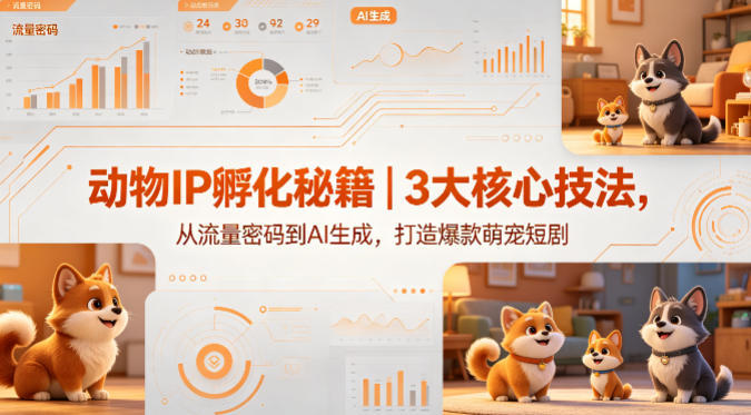 动物IP孵化秘籍｜3大核心技法，从流量密码到AI生成，打造爆款萌宠短剧-翌晨科技网
