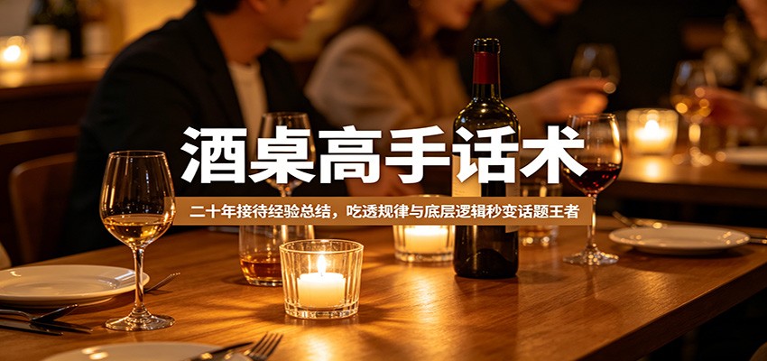 酒桌高手话术：二十年接待经验总结，吃透规律与底层逻辑秒变话题王者-翌晨科技网