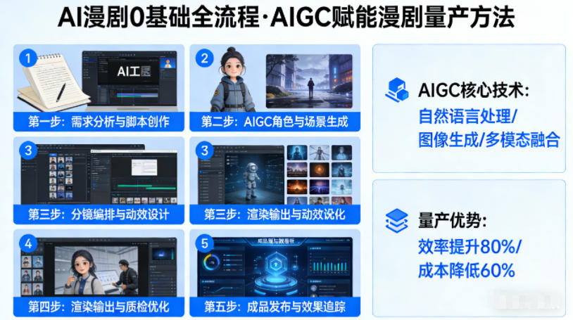 AI漫剧0基础全流程，快速掌握AIGC赋能的漫剧量产方法-翌晨科技网