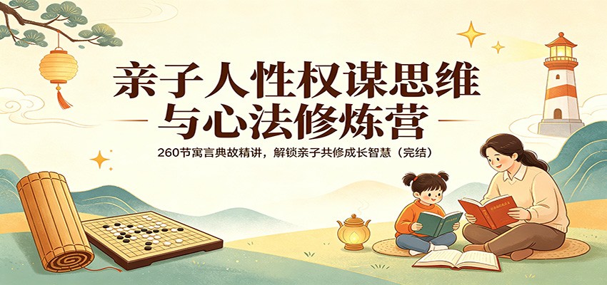 亲子人性权谋思维与心法修炼营：260节寓言典故精讲，解锁亲子共修成长智慧（完结）-翌晨科技网