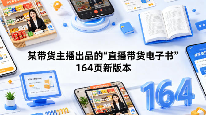 某带货主播出品的《直播带货电子书》164页新版本-翌晨科技网