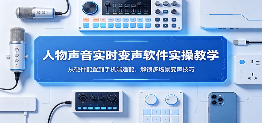 人物声音实时变声软件实操教学：从硬件配置到手机端适配，解锁多场景变声技巧-翌晨科技网